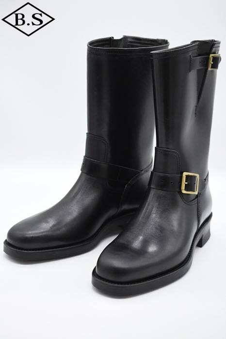 リアルマッコイズ REAL McCOYS ブーツ BA23101 BUCO NARROW ENGINEER BOOTS / BUTTOCK　BLACK