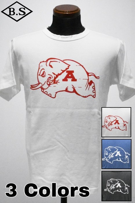 クッシュマン CUSHMAN Tシャツ 26885 USED WASH PRINT TEE (ALABAMA)