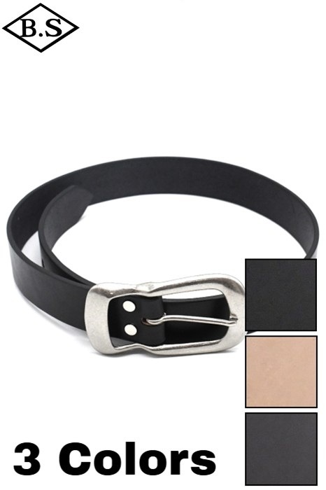 ビッグジョン BIG JOHN ベルト VBLT06 PIT-TANNED TEACORE OIL LEATHER 姫路レザーピット茶芯オイルレザー