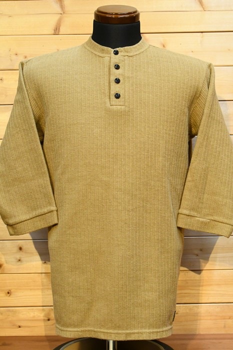 ダリーズ DALEE’S 6分袖ニット 2L0138 Rail Nit.B RAIL ROAD KNIT CHEESE.YELLOW