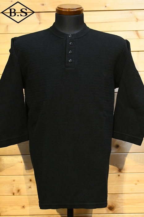 ダリーズ DALEE’S 6分袖ニット 2L0164 Rail Nit.C RAIL ROAD KNIT BLACK ブラック