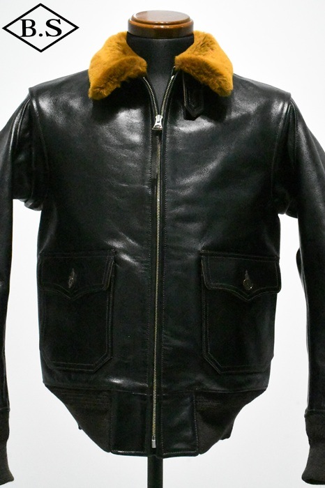 別注 コリンボ COLIMBO レザージャケット G-1 HORSEHIDE BLACK 茶芯