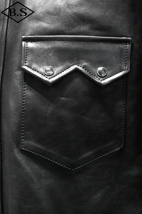MASSES / マシス MASSES レザージャケット HORSE LEATHER SHIRT