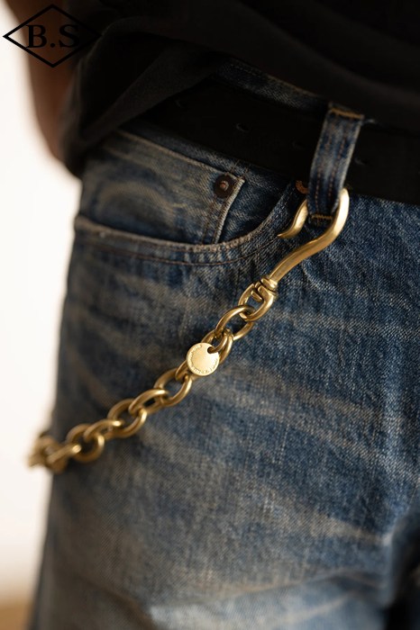 ショートタイプ 】ビッグジョン 真鍮ブラス製 ウォレットチェーン