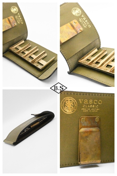 ウォレット / ヴァスコ VASCO マネークリップ VSC-710N LEATHER NAVAL