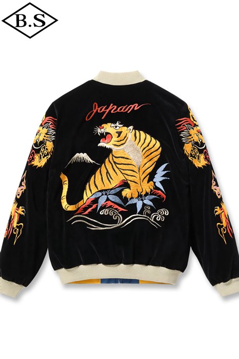 テーラー東洋 TAILOR TOYO アウター TT15840-119 Mid 1950s Style Velveteen Souvenir Jacket “GOLD DRAGON & GOLD TIGER” × “JAPAN MAP”
