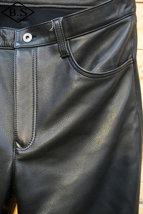 定価7.4万　Y'2LEATHER ワイツーレザー　ステアオイル　レザーパンツ 定価7.4万 Y'2LEATHER ワイツーレザー ステアオイル レザー