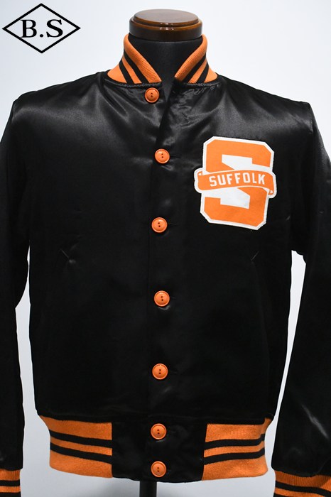 チャンピオン CHAMPION スウェット C3-B609 サテンジャケット 25SS TRUE TO ARCHIVES ブラック