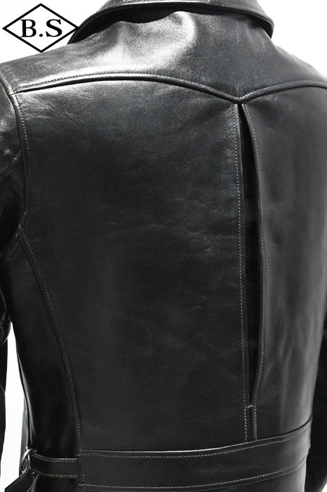 ブラックレザージャケット ZPZ質感のあるブラックレザージャケット | mblueshop
