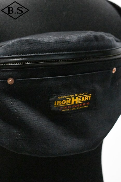 新品！アイアンハート ウイップコード ボディバッグ IRON HEART 黒 ブランド別 / アイアンハート IRON HEART バッグ IHE-53 ウィップ