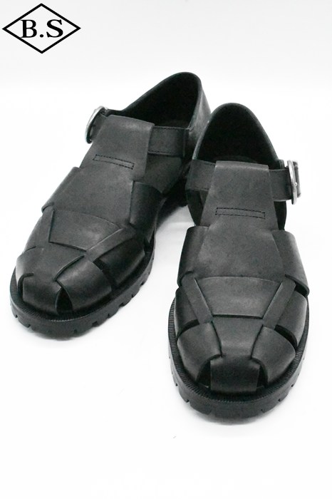 ブラザーブリッジ BROTHER BRIDGE サンダル R011 HEMINGWAY ヘミングウェイ BLACK SCRATCH BLK/COW スクラッチ カウ10