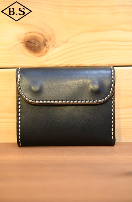 別注 オーパス OPUS ミニウォレット OCW-BS ホースバット BLACK 茶芯