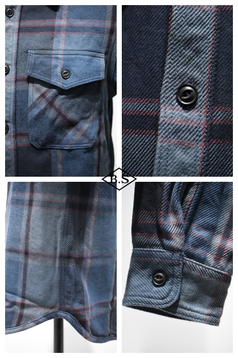 UES / ウエス UES 長袖シャツ 502451 エクストラヘビーネルシャツ