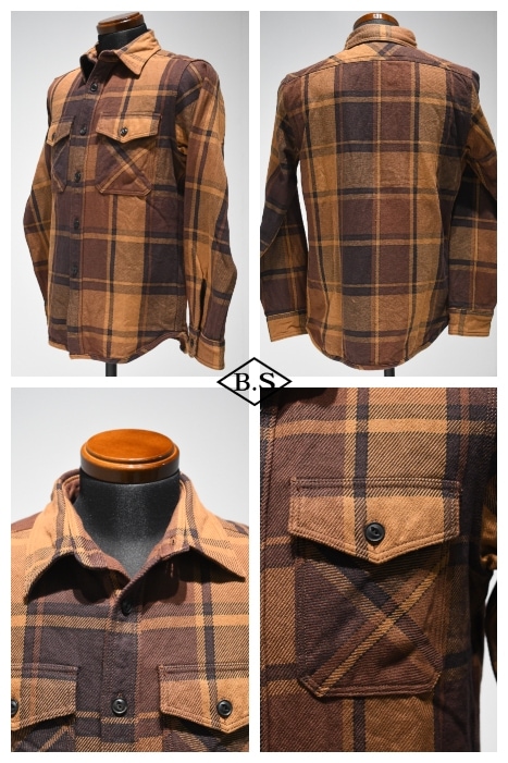 UES / ウエス UES 長袖シャツ 502451 エクストラヘビーネルシャツ