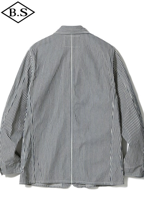 SUGAR CANE ストライプデニムジャケット　SC15656 シュガーケーンライト デニムブルゾン ヒッコリーストライプ SUGAR