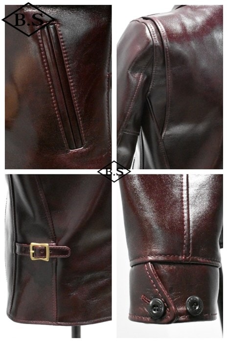 ②LiSA アナザージャケット ワイツーレザー LSR-42 ANILINE STEER SINGLE RIDERS アニリン