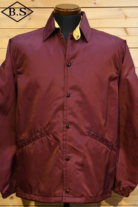 リアルマッコイズ  REAL MCCOYS アウター MJ24010 NYLON COTTON LINED COACH JACKET BURGUNDY