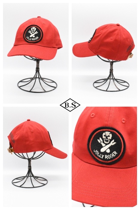 ザリアルマッコイズ BASEBALL CAP JOLLY ROGER レッド