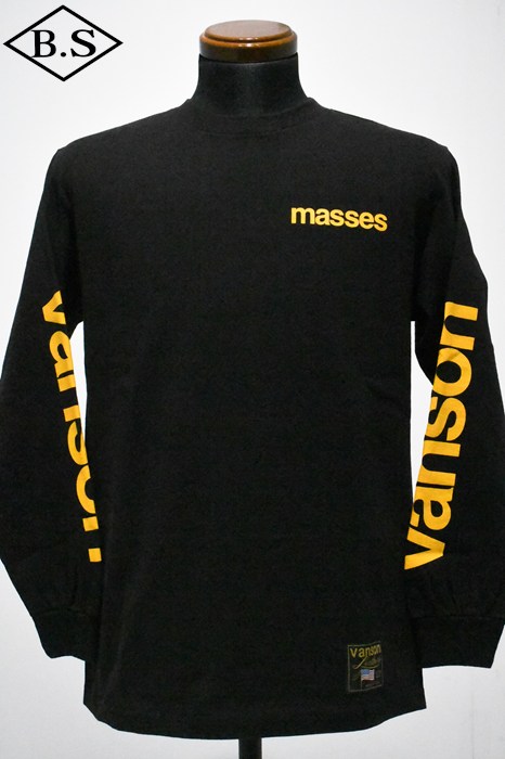 ブランド別 / マシス MASSES 長袖Tシャツ VANSON Leathers × MASSES T