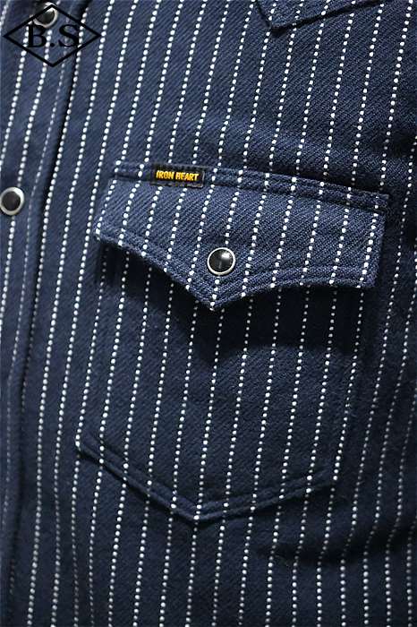 IRON HEART ストライプ 長袖シャツ Lサイズ IRON_HEART / アイアンハート IRON HEART 長袖シャツ IHSH-401