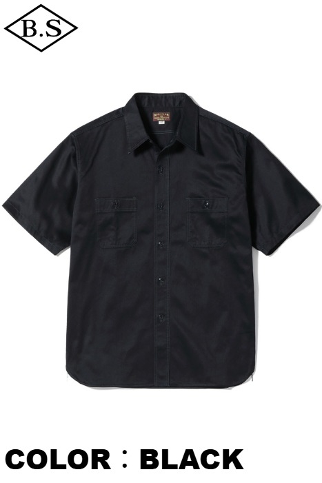 BUZZ RICKSONS バズリクソンズ 半袖|ヘリンボーンワークシャツ『HERRINGBONE WORK SHIRT』【アメカジ・ミリタリー】BR39530 Buzz_Rickson's / バズリクソンズ Buzz Rickson's 半袖シャツ BR39530