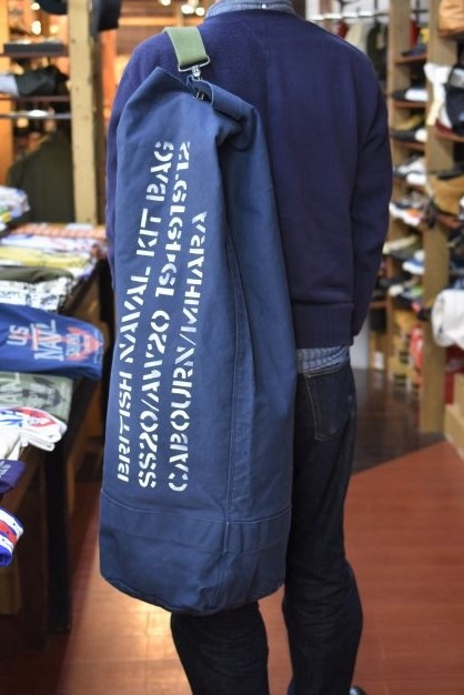 ナイジェルケーボン Nigel Cabourn 80403961000 SS20 UNISEX KIT BAG Blue キットバック