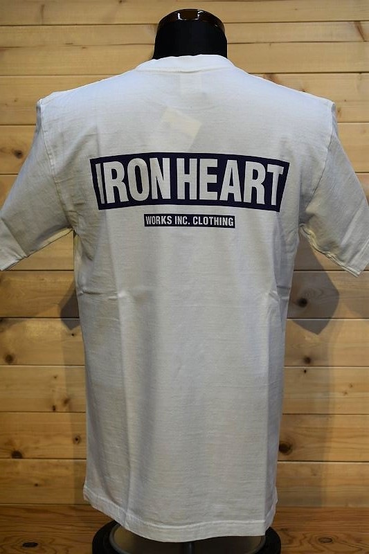 アイアンハート Tシャツ IRON HEART IHTB-2101 7.5oz ヘビーボディプリントTシャツ ホワイト