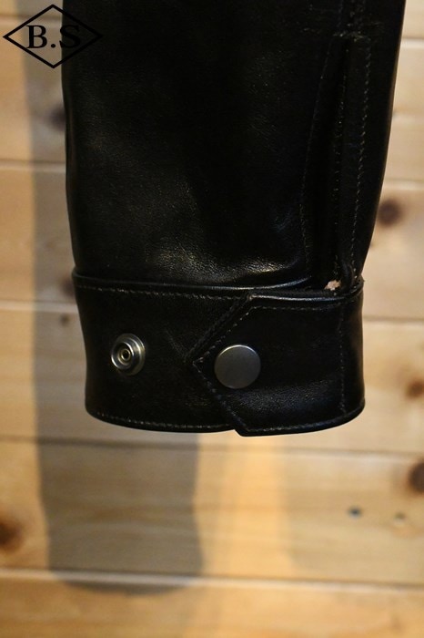 Fine Creek Leathers ブラック レザージャケット 38 FINE CREEK LEATHERS」 Richard ファインクリークレザーズ リチャード