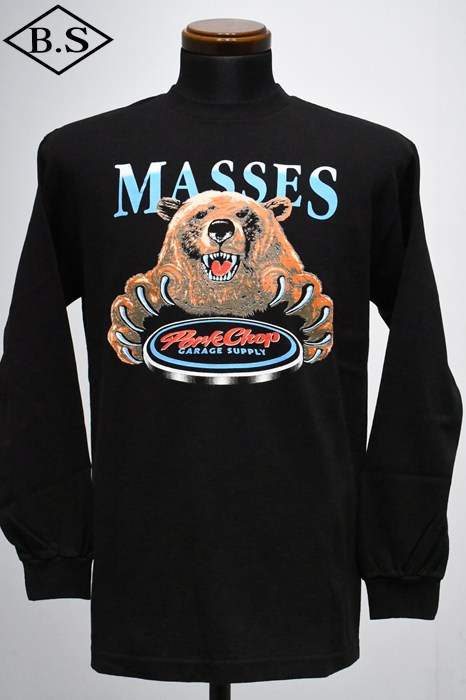MASSES / マシス MASSES 長袖Tシャツ PORKCHOP×MASSES T-SHIRT BEAR L