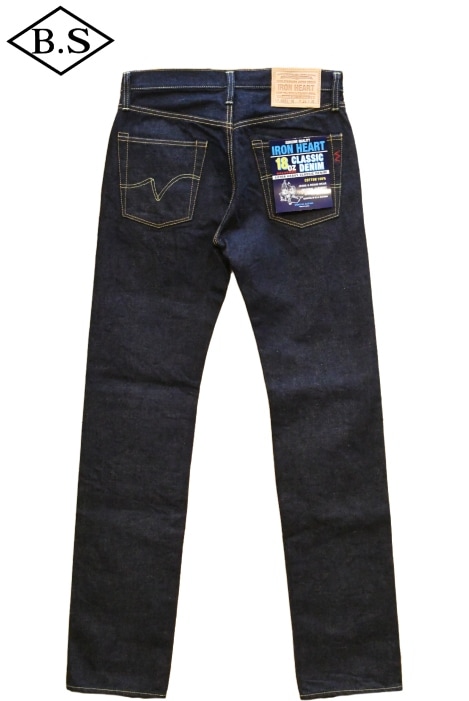 アイアンハート IRON HEART デニム IH666S-18OZ セルヴィッチモデル スリムストレート INDIGO