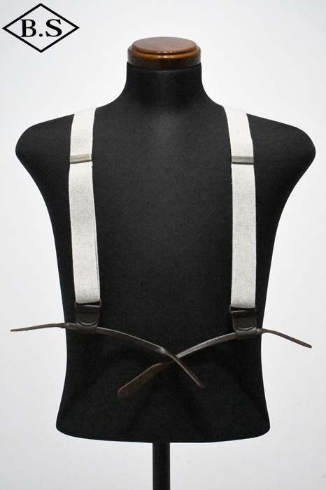 フルカウント FULLCOUNT 小物 6040 Suspenders サスペンダー Beige