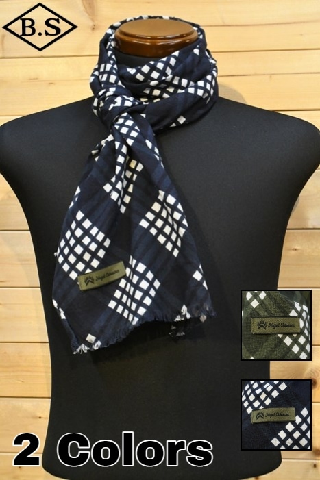 ナイジェルケーボン Nigel Cabourn ストール 80460060000 STOLE FLYING PATTERN CHUSEN ストール フライングパターン注染