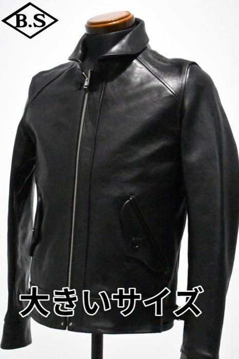 ファインクリーク＆コー FINECREEK＆CO レザージャケット ACJK067 Rosen Jacket ローゼンジャケット BLACK 大きいサイズ