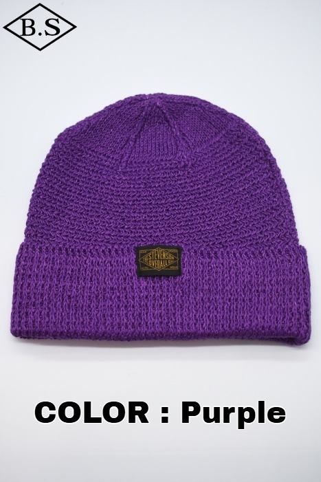 新品　Stevenson Overall Co. ニットキャップ　スティーブンソンオーバーオール Stevenson Overall Co. スティーブンソンオーバーオール リバーシブル メカニック キャップ 帽子 ネイビー系中古