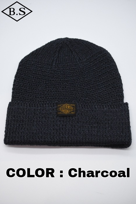新品　Stevenson Overall Co. ニットキャップ　スティーブンソンオーバーオール Stevenson Overall Co. スティーブンソンオーバーオール リバーシブル メカニック キャップ 帽子 ネイビー系中古