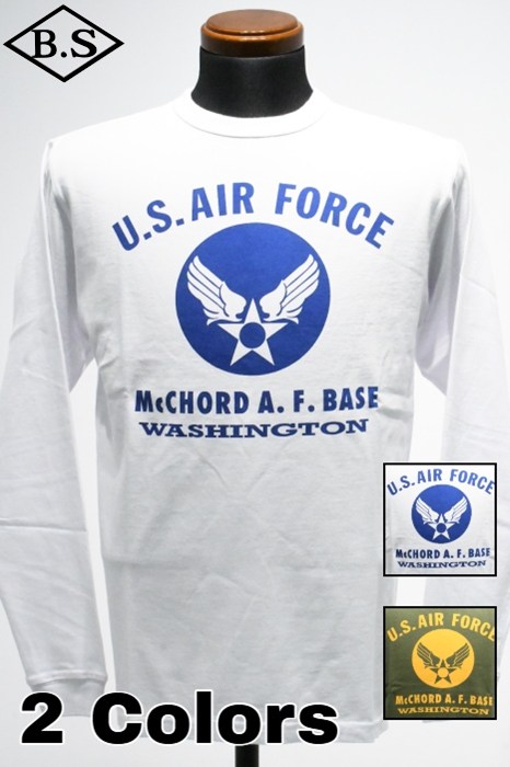 バズリクソンズ BUZZ RICKSON'S 長袖Tシャツ BR69626 L/S T-SHIRT Mc CHORD A.F