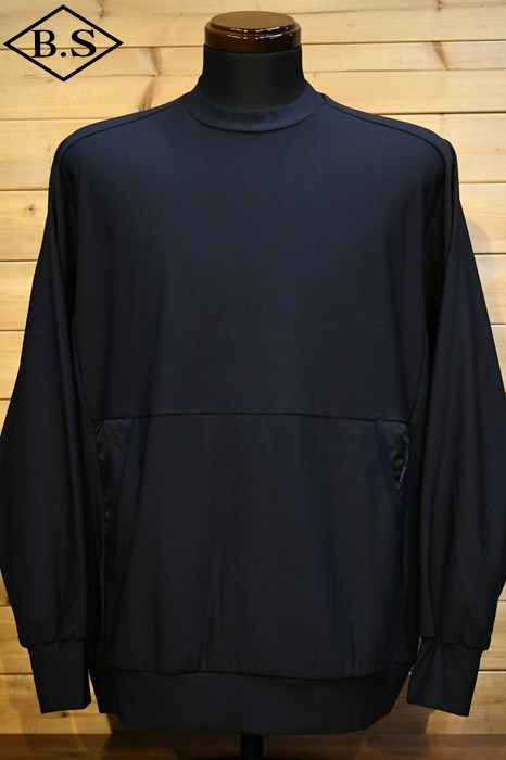 【Sale 50％ off】ダイワライフスタイル DAIWA LIFESTYLE 長袖Tシャツ DE-113-7023WEX L/S SWEAT STRETCH CREW ネイビー