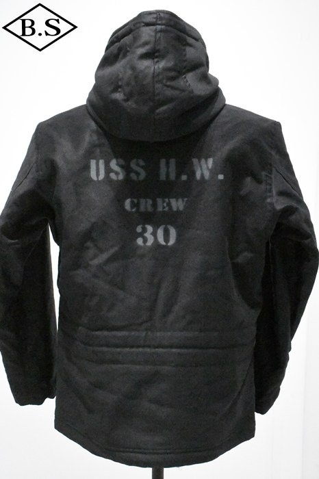 コリンボ COLIMBO アウター ZA-0145 OBSERVER PARKA NAMELESS NAVALPARSONNEL DECK BLACK