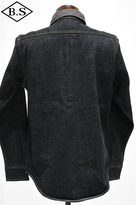 IRON HEART デニム長袖シャツ Lサイズ ダークグレー アイアンハートIRON HEART 黒鎧デニムウェスタンシャツ L