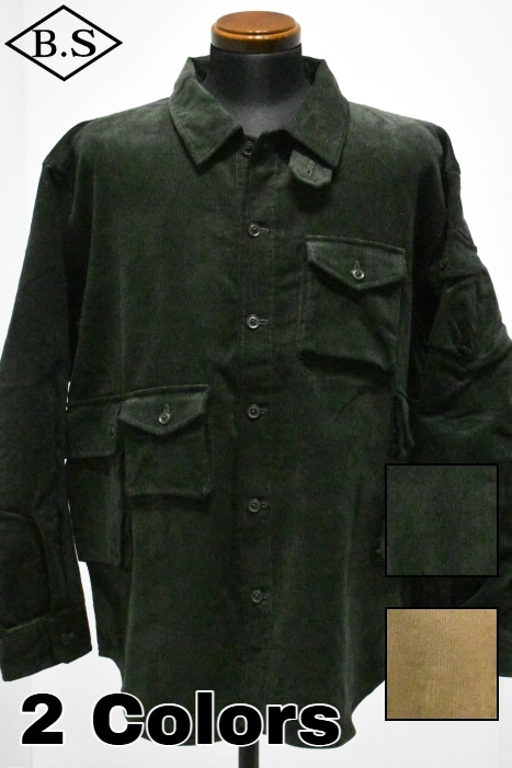 Modular M2520 MODMNT / モドメント MODMNT 長袖シャツ M2520-1I016F CORDUROY UTILITY CPO SHIRT ...