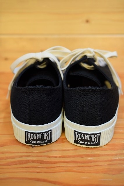アイアンハート IRON HEART ローカットブラック スニーカー / アイアンハート IRON HEART IHSN-01 .IH LOW CUT