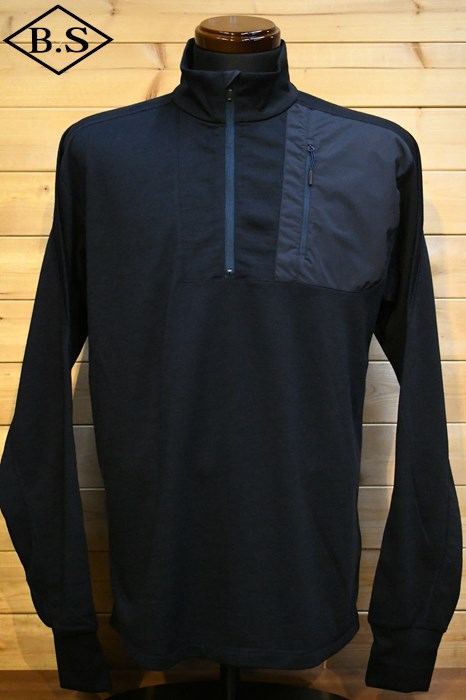 【Sale 50％ off】ダイワライフスタイル DAIWA LIFESTYLE 長袖Tシャツ DE-130-5023WEX BASE LAYER HALFZIP SHIRTS ネイビー