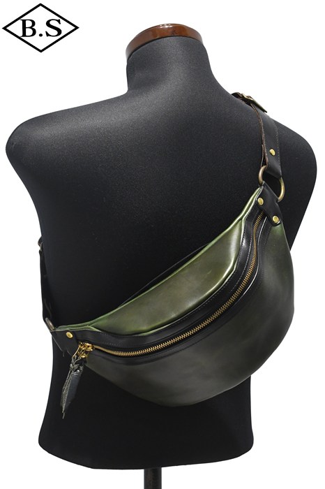 オーパス OPUS インセプション INCEPTION バッグ IPCEB-02 クロムエクセル レザーファニーパック CHROMEXCEL LEATHER FUNNY PACK GREEN