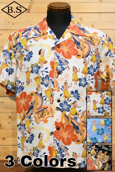 サンサーフ SUN SURF アロハシャツ SS39213 RAYON HAWAIIAN SHIRT “LOVELY HULA HANDS”