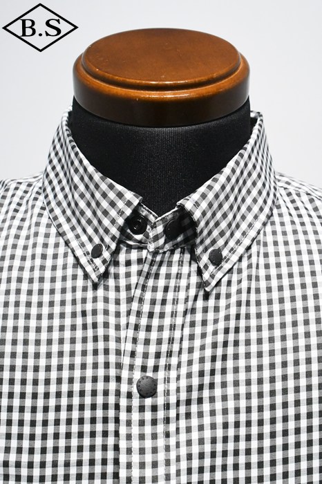 長袖シャツ / ナンガ NANGA シャツ GINGHAM CHECK CAMP SHIRT BLACK
