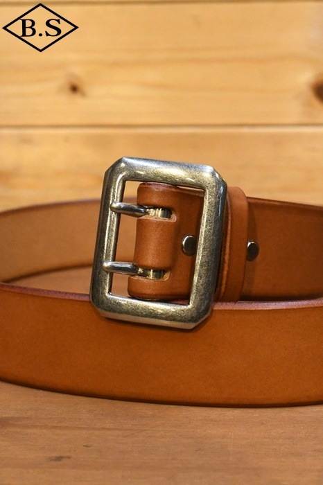 レインボーカントリー ベルト RAINBOW COUNTRY RCL-60001 LEATHER BELT ダブルピンベルト TAN