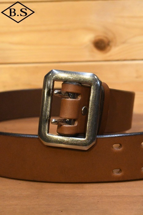 レインボーカントリー ベルト RAINBOW COUNTRY RCL-60001 LEATHER BELT ダブルピンベルト RED BROWN レッドブラウン