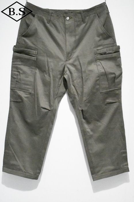 ササフラス SASSAFRAS パンツ SF-252283 OVERGROWN PANTS 4/5 (MILITARY SATIN) OLIVE