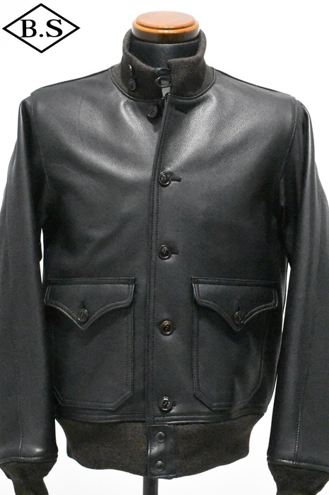 別注 ワイツーレザー Y'2 LEATHER レザージャケット SHEEP SKIN Type A-1 DARK BROWN COTTON LINING