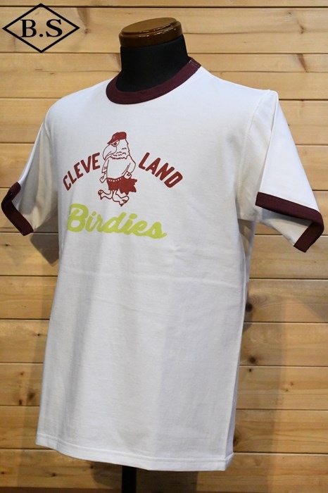 ジョーマッコイ TEE BIRDIES WHITExBURGUNDY (M) 公式通販